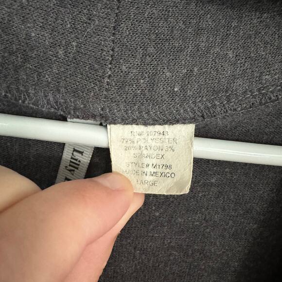 Lilly Lou Open Front Cardigan Sweater Gray Women's Size Large Spandex Blend - Picture 7 of 9